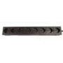 TECHLY 8 ways 19inch Rack Power Strip with 8 ON/OFF Switches 1.5U