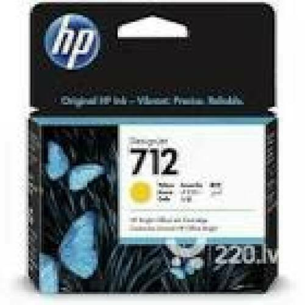 HP 712 29-ml Yellow DesignJet Ink Cartridge