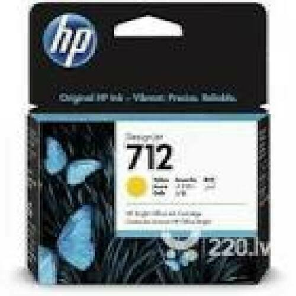 HP 712 29-ml Yellow DesignJet Ink Cartridge