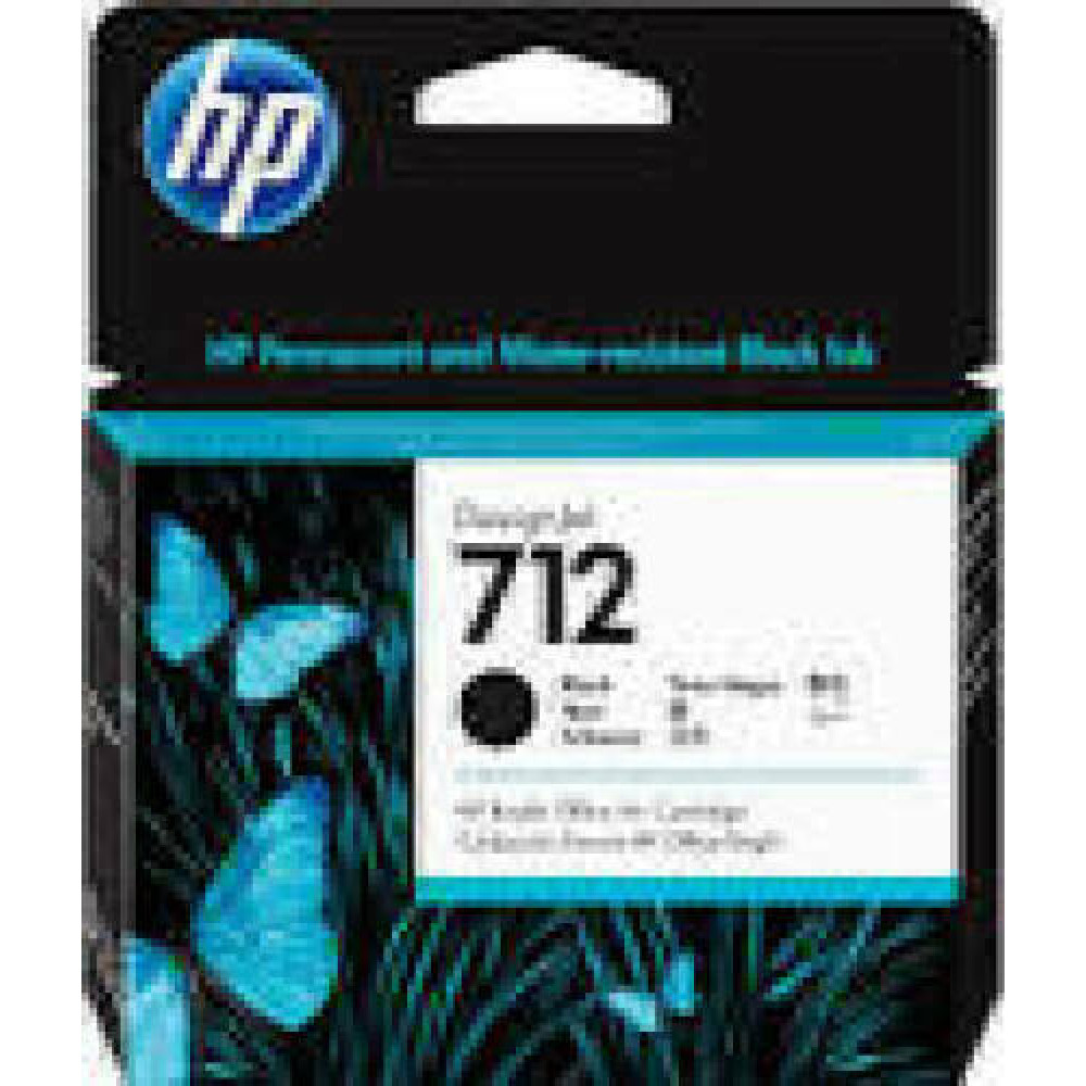 HP 712 80-ml Black Designjet Ink Cartridge