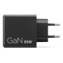 LENOVO Dual Power adapter GaN USB-C AC 100/240 V 65Watt output connectors: 2 black