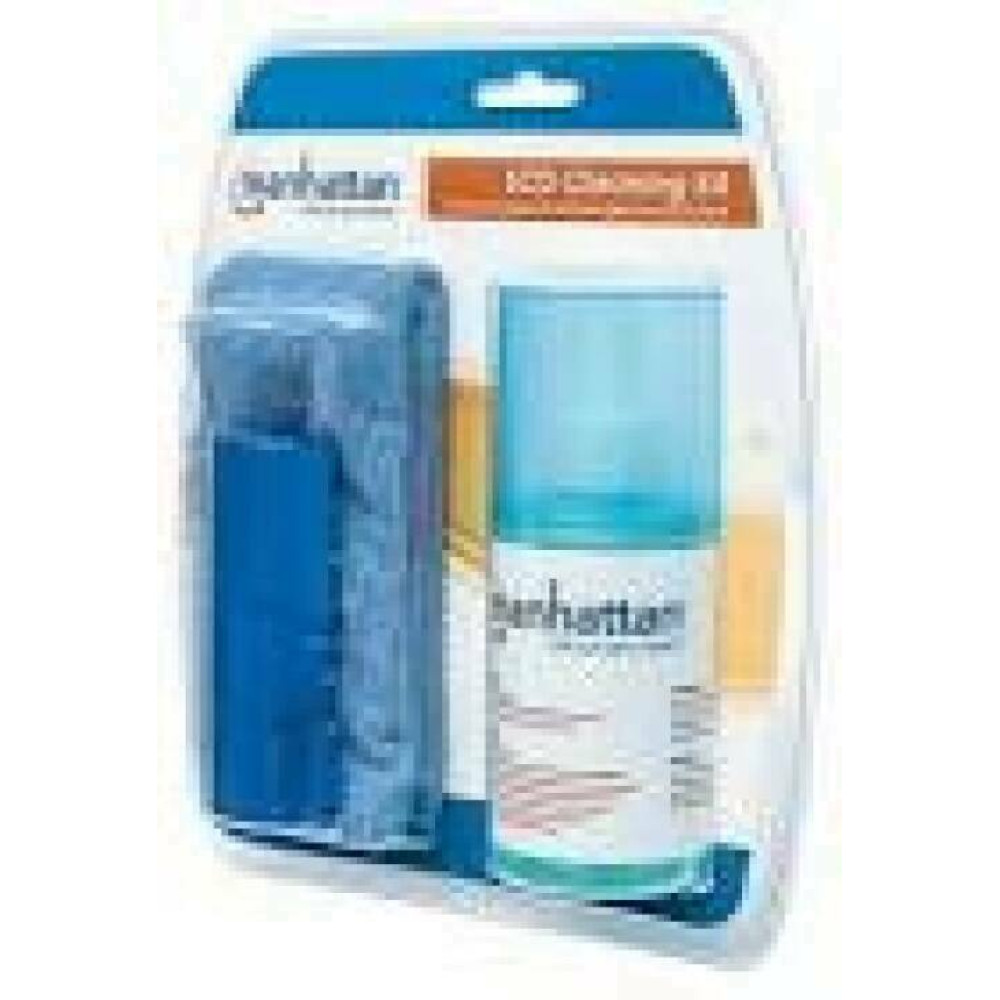 MANHATTAN LCD Cleaning Kit Alcohol-free Includes Cleaning Solution Brush and Microfiber Cloth