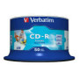 VERBATIM inkjet printable CD-R 80 min. / 700MB 52x 50-pack spindle