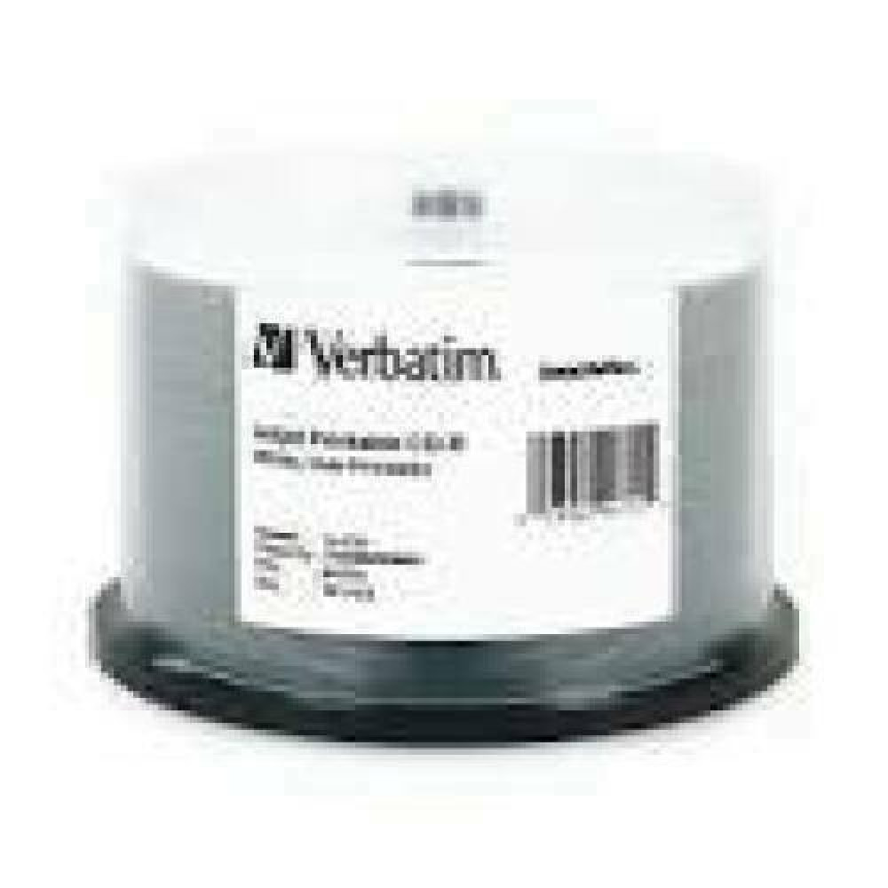 VERBATIM 25x inkjet printable CD-R 80 min. / 700 MB 52x spindle DataLife Plus, white photo surface