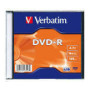 VERBATIM 43547 Verbatim DVD-R slim jewel case 100pcs 4.7GB 16x