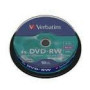 VERBATIM DVD-RW 120 min. / 4.7GB 4x 10-pack spindle DataLife Plus, scratch resistant surface
