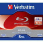 VERBATIM single layer BD-RE 25GB 1-2x 5-pack jewelcase