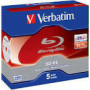 VERBATIM single layer BD-RE 25GB 1-2x 5-pack jewelcase