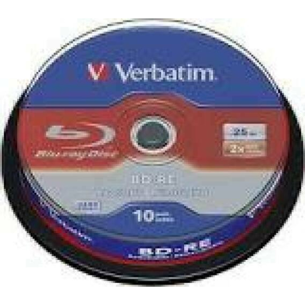 VERBATIM 43694 BluRay BD-RE SINGLE LAYER Verbatim Spindle 10 25GB 2x