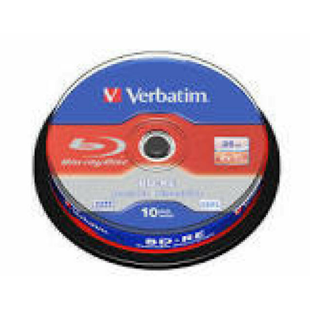 VERBATIM 43694 BluRay BD-RE SINGLE LAYER Verbatim Spindle 10 25GB 2x