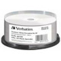 VERBATIM inkjet printable BD-R 25GB 6x 25-pack cakebox white surface