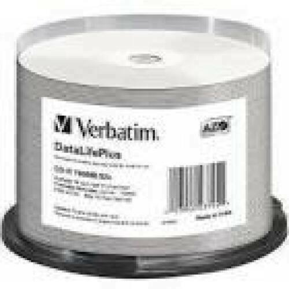 VERBATIM 43745 CD-R Verbatim 50pcs, 700MB, 52x, spindle WHITE WIDE PRINTABLE SURFACE