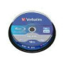 VERBATIM 10x BD-R Dual Layer 50GB 6X white blue surface hard coat Spindle