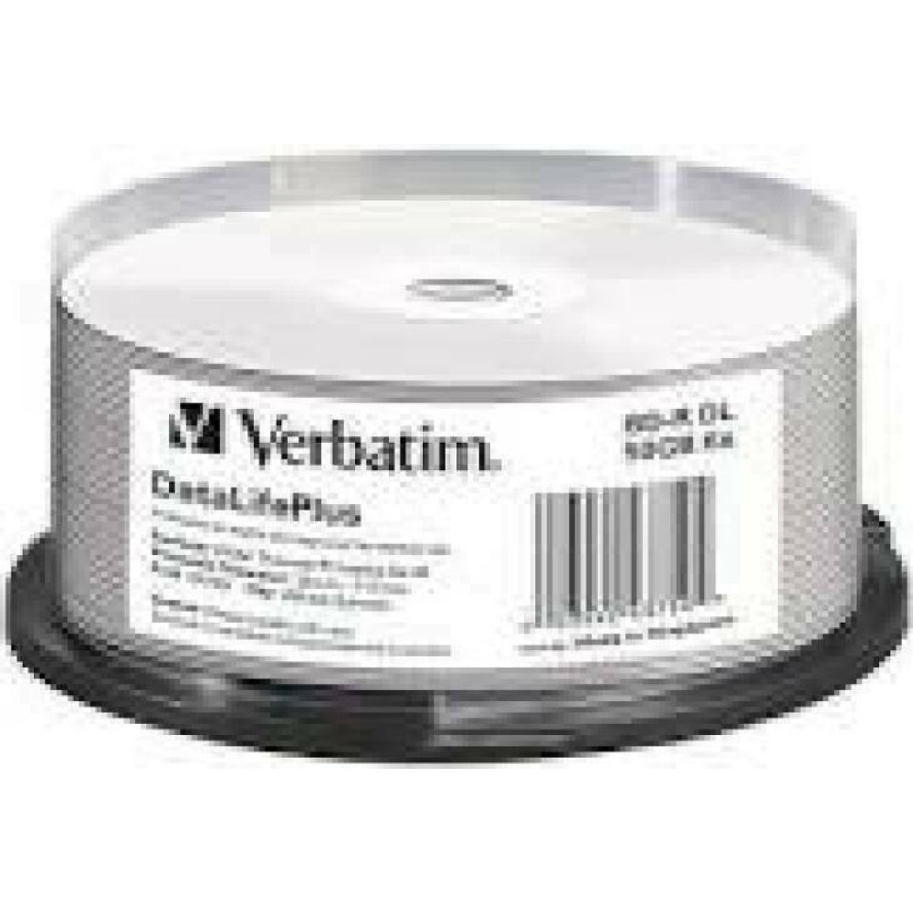 VERBATIM BD-R DUAL LAYER 50GB 6X WHITE 25 PCS