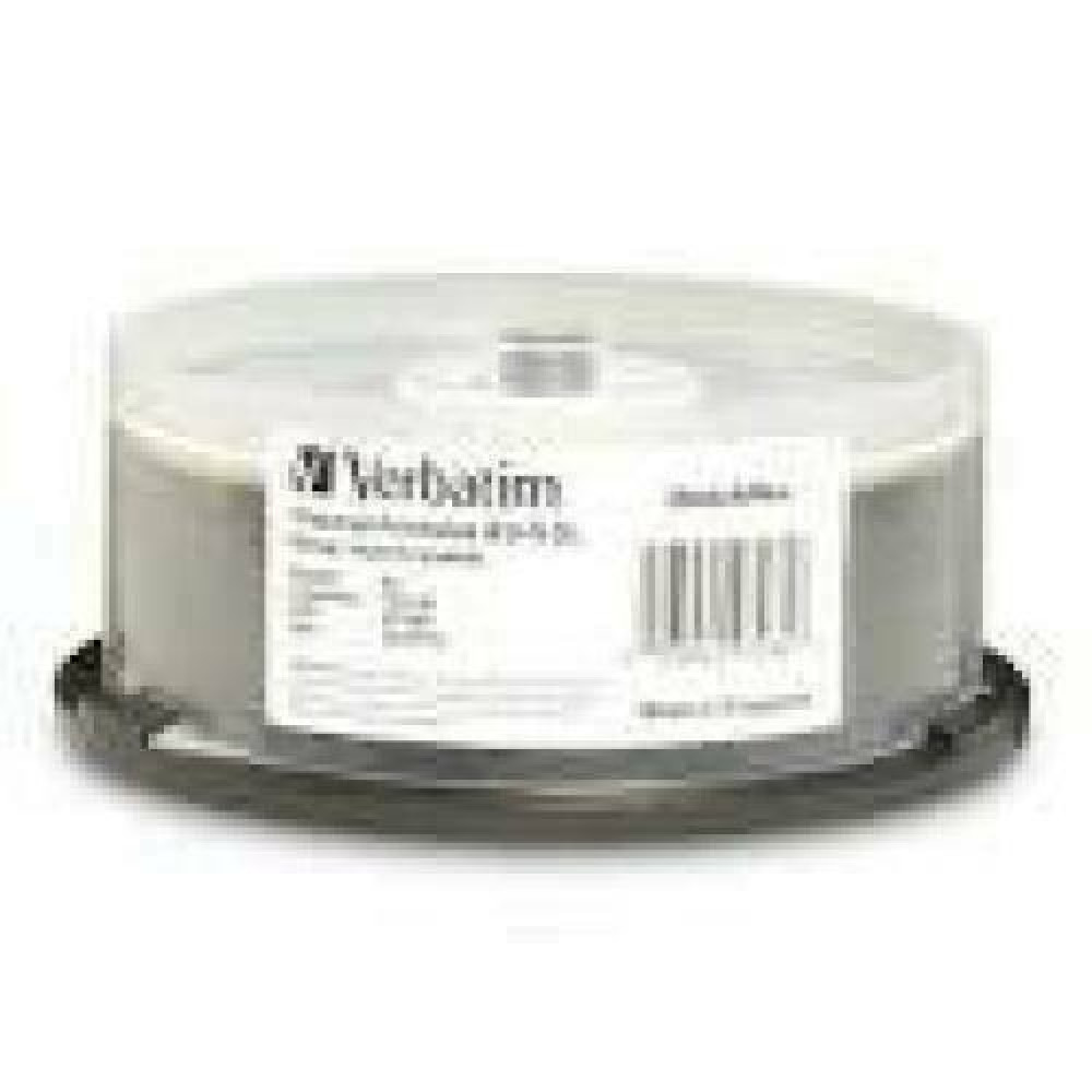 VERBATIM BD-R DUAL LAYER 50GB 6X WHITE 25 PCS