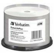 VERBATIM DVD R DOUBLE LAYER 8.5GB 8X WIDE THERMAL PRINTABLE Spindle 50