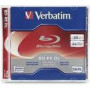 VERBATIM 5x BD-RE Dual Layer 50GB 2x Jewel Case white blue surface