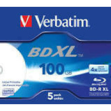 VERBATIM 43789 BluRay BD-R XL Verbatim jewel case 5 100GB 4x printable