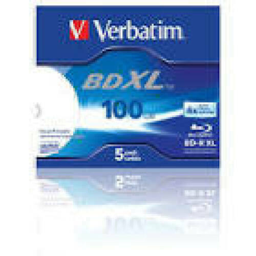 VERBATIM 43789 BluRay BD-R XL Verbatim jewel case 5 100GB 4x printable