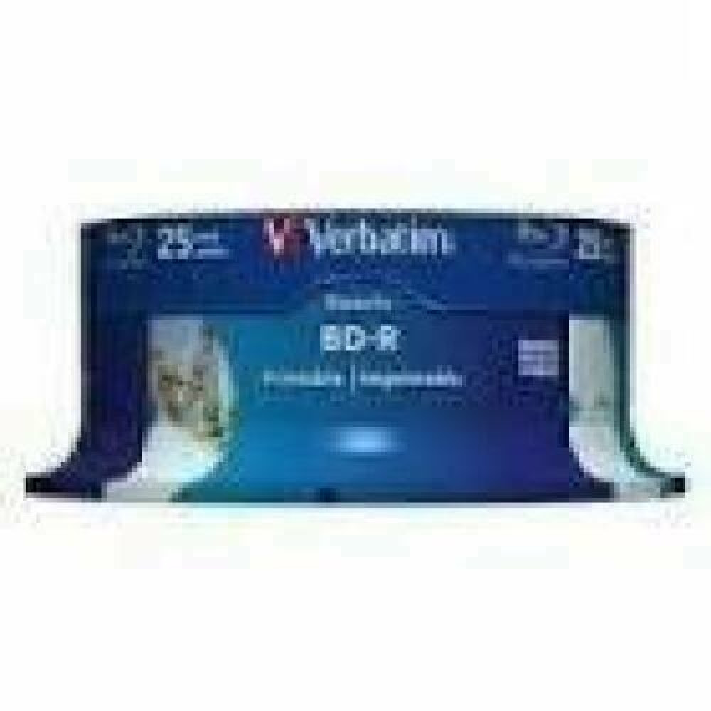 VERBATIM 25x BD-R 25GB Single Layer Datalife HTL 6x Wide printable no ID