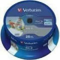 VERBATIM 50x BD-R 25GB Single Layer Datalife HTL 6x Wide printable no ID