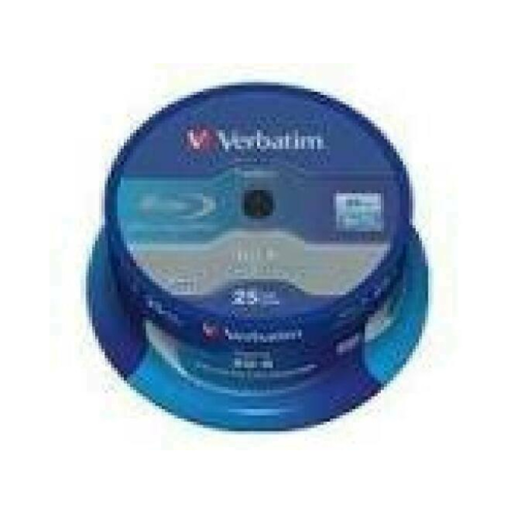 VERBATIM 43837 BluRay BD-R Single layer DATALIFE Verbatim Spindle 25 pack GB 6x
