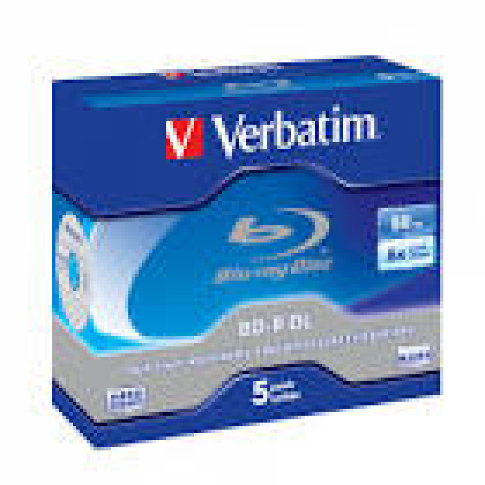 VERBATIM MDisc BD-R DL 6X 50GB 5 Pack Jewel Case