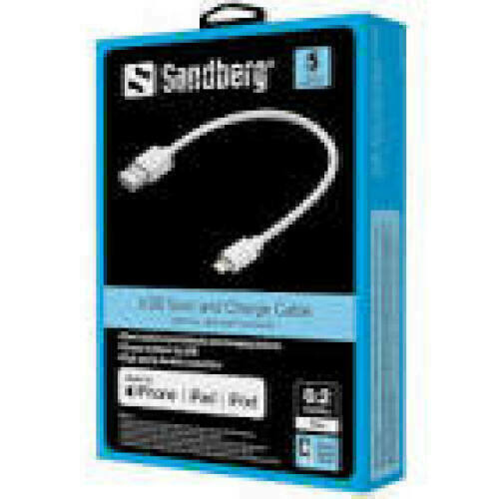 SANDBERG USB-Lightning MFI 0.2m