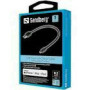 SANDBERG USB-Lightning MFI 0.2m Black