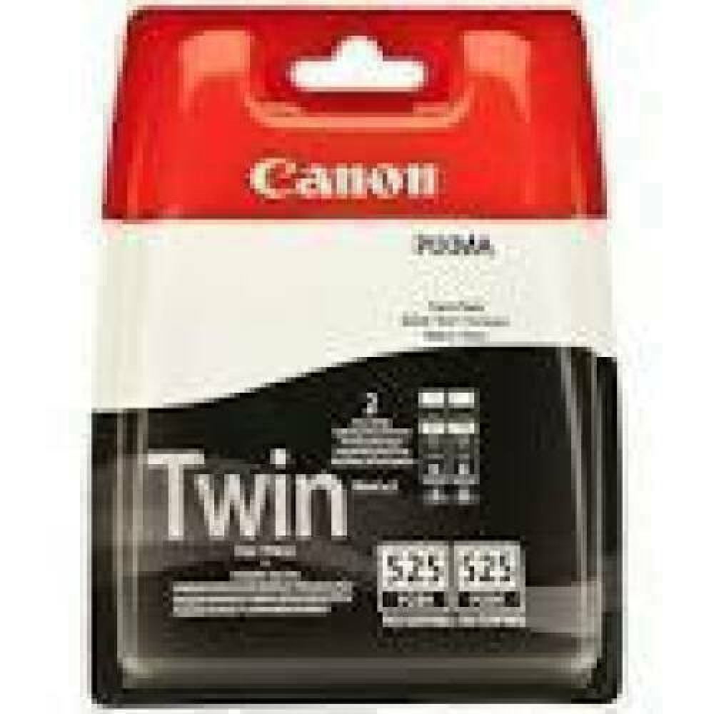 CANON PGI-525PG BK ink cartridge black standard capacity 2x19ml 2 x 339 pages 2-pack blister without alarm