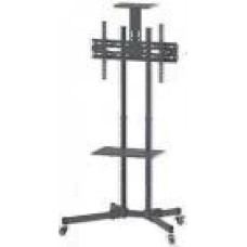 MANHATTAN Universal Multimedia TV Cart Economy Holds 37 inches to 70 inches TVs tilt removable camera and AV shelf black