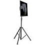 MANHATTAN Portable TV Mount Tripod supports up to 35kg easy to transport height-adjustable black