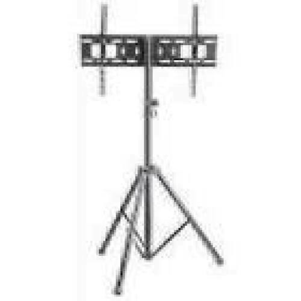 MANHATTAN Portable TV Mount Tripod supports up to 35kg easy to transport height-adjustable black
