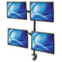 MANHATTAN Monitor Mount supports 4 LCD Monitors holds four 33-81.3cm 13inch to 32inch Monitors up to 8kg black