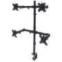 MANHATTAN Monitor Mount supports 4 LCD Monitors holds four 33-81.3cm 13inch to 32inch Monitors up to 8kg black