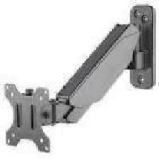 MANHATTAN Universal Gas Spring Monitor Wall Mount Single Gas-Spring Arm Supports One 17i-32i TV or Monitor up to 8kg 17.64lbs