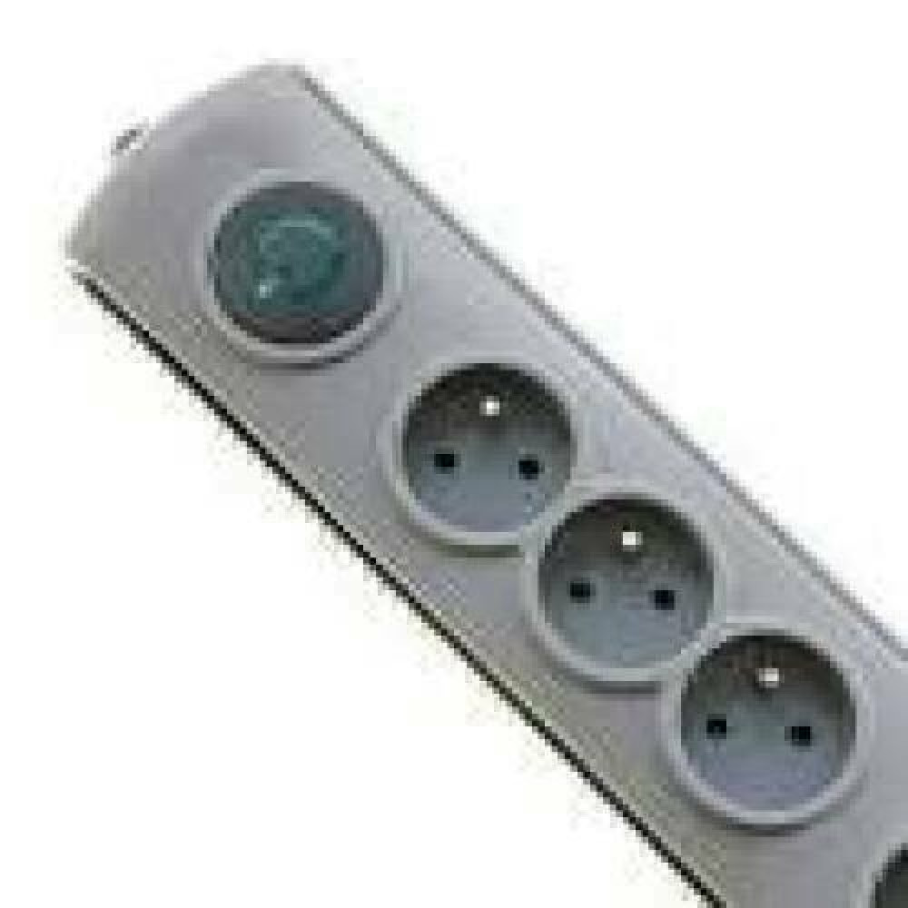 QOLTEC 50163 Surge protectors Quick Switch 4 sockets gray 1.5m