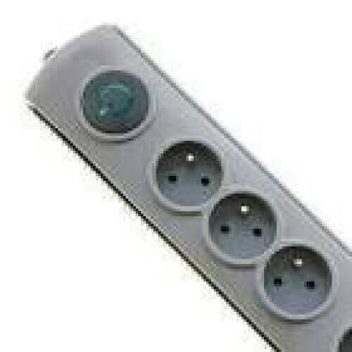 QOLTEC 50163 Surge protectors Quick Switch 4 sockets gray 1.5m