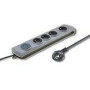 QOLTEC 50164 Surge protectors Quick Switch 4 sockets gray 2.5m