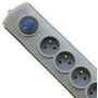 QOLTEC 50167 Surge protectors Quick Switch 8 sockets gray 1.8m