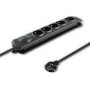 QOLTEC Surge protector Quick Switch 5 sockets 1.8m black