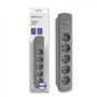 QOLTEC Surge protector Quick Switch 5 sockets 1.8m gray
