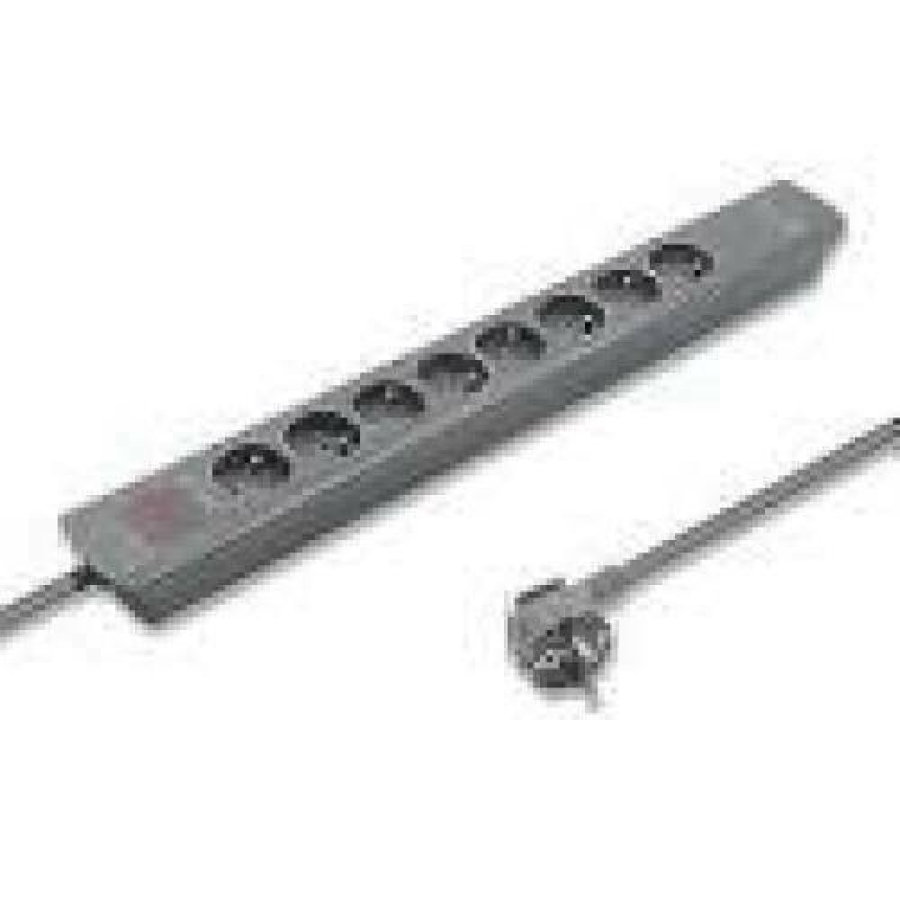 QOLTEC 50285 Surge protector 8 sockets 2 x USB 1.8m Grey