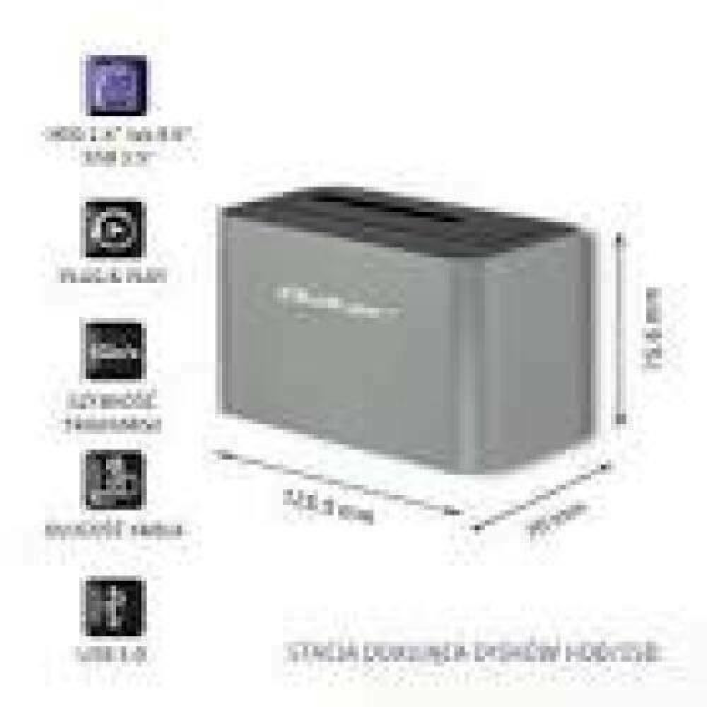 QOLTEC 50315 HDD/SSD Docking Station 2.5inch/3.5inch SATA USB 3.0