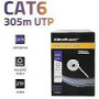 QOLTEC 50359 UTP network cable CAT6 305m PVC grey