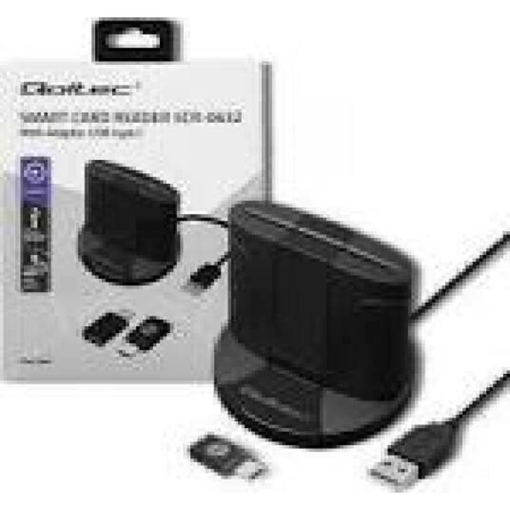 QOLTEC 50632 Intelligent Smart ID card reader SCR0632 USB type C