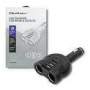 QOLTEC Car Charger 12-24V 52W 5V 2.4A 2xUSB Smart + USB QC 3.0 USB C PD 2x Cigarette Lighter Splitter
