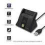 QOLTEC Smart chip ID card scanner USB 2.0 Plug&Play vertical