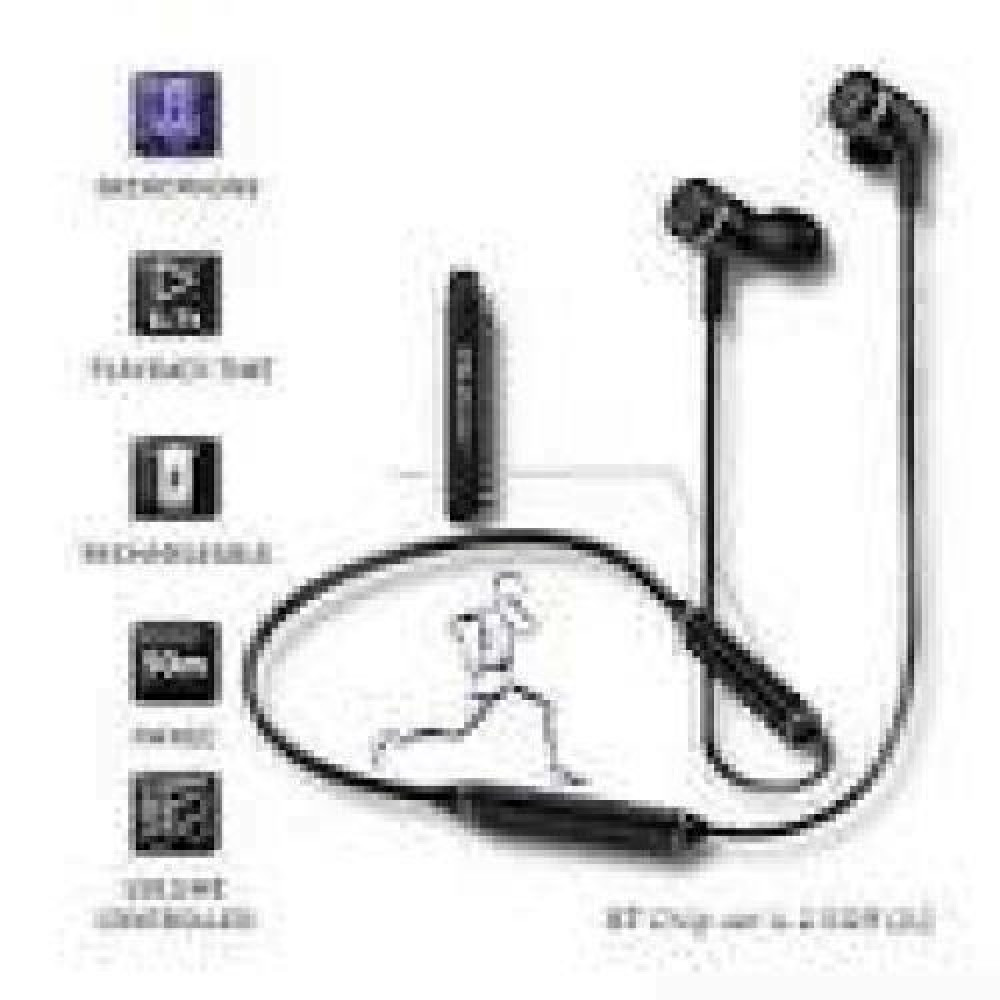 QOLTEC 50816 In-ear Headphones Wireless with microphone Black