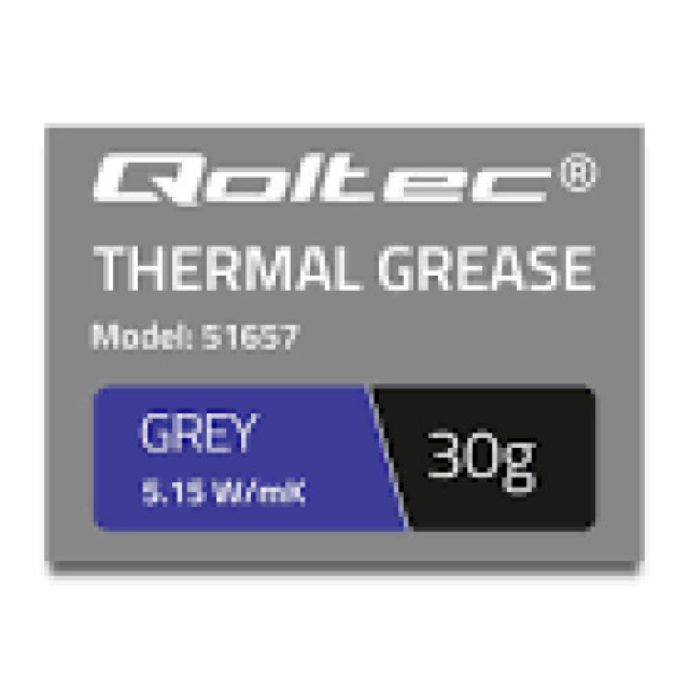 QOLTEC 51657 Thermal paste 5.15W/m-K 30g grey